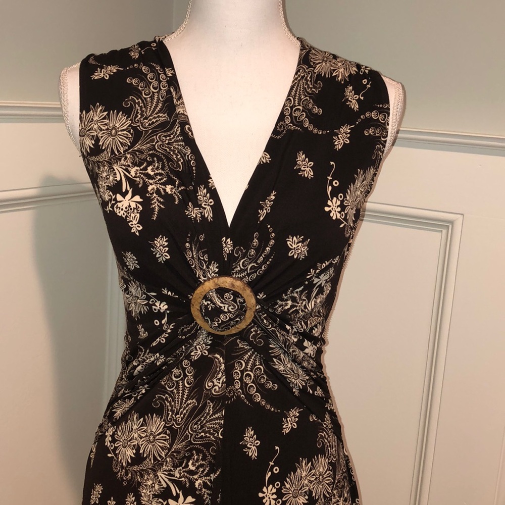 Love Tease Brown Sleeveless Sundress Small
